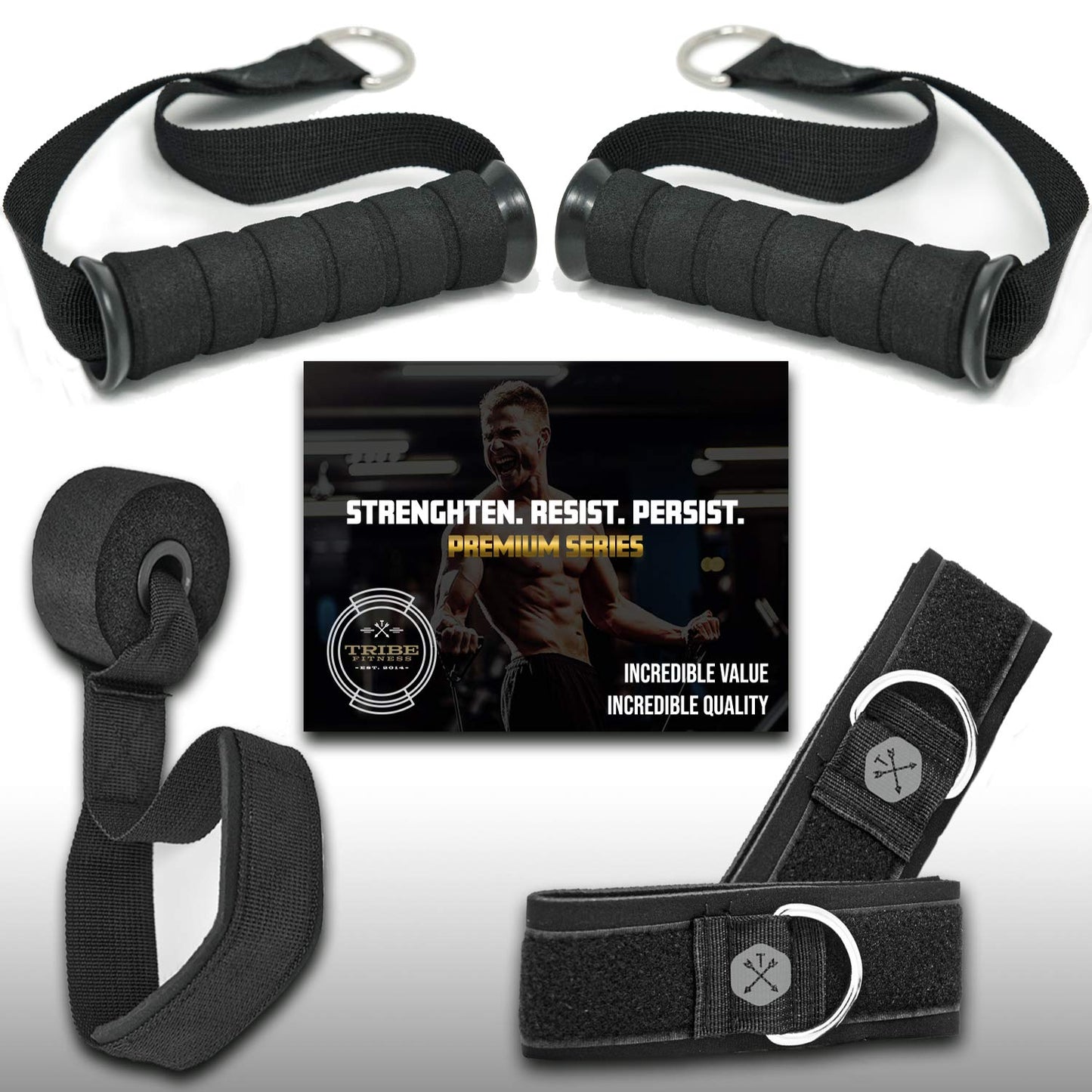 Resistance Bands Set with Loop Bands I Bands for Men&Women with Workout Bands, Loop Bands, Handles, Door Anchor, Ankle Strap, Exercise eBook I Resistance Training Fitness EquipMen&Women